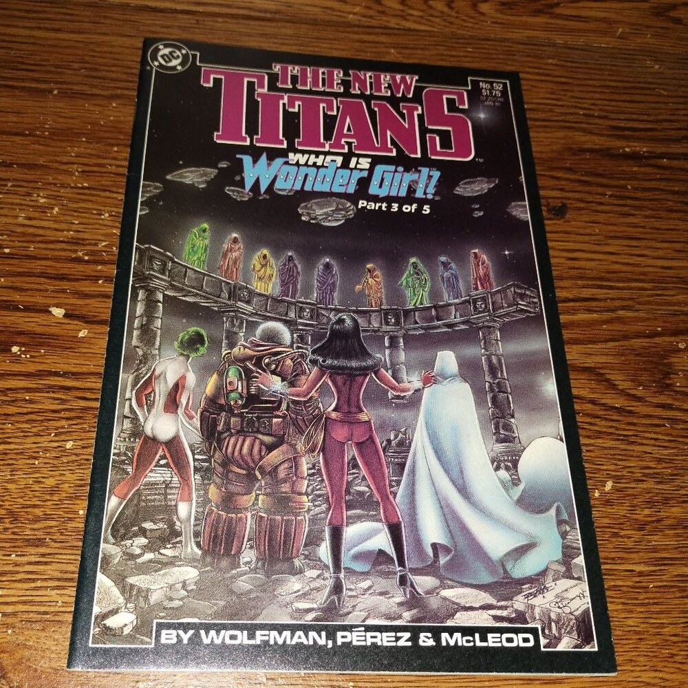 The New Teen Titans #52 (DC comics,1989) Who is Wonder Girl? (part 3 of 5)